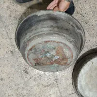 تشت مسی قدیمی|کلکسیون اشیاء عتیقه|خرمدره, |دیوار