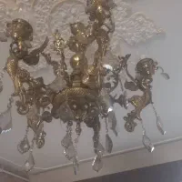 لوستر برنز سیاه قلم|لوستر و چراغ آویز|کرمانشاه, |دیوار