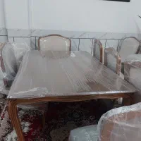 مبلمان ۸ نفره + میز ناهار خوری ۶ نفره|مبلمان خانگی و میز عسلی|ابریشم, |دیوار