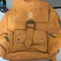 کوله پشتی خردلی دخترانه