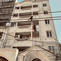 کار با طناب بدون‌ داربست پیچ رولپلاک نما برق کاری|خدمات پیشه و مهارت|اهواز, کیانپارس |دیوار