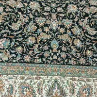 فروش دوتخته فرش 9متری سورمه ای سالم سالم