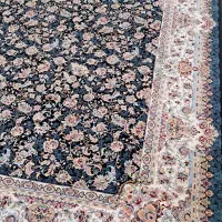 ۲تخته فرش۹متری سرمه ای افشان ۱۲۰۰شانه جهیزیه