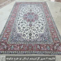 دوعدد فرش ۴ متری نایین گل ابریشم دستباف|فرش|تهران, ونک|دیوار