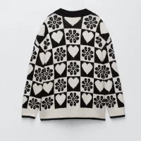 ژاکت طرح گل و قلب برند محشر ZARA|لباس|تهران, امجدیه (خاقانی)|دیوار
