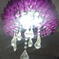 لوستر فلزی و کریستالی نو و سالم