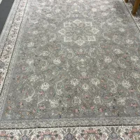 فروش فرش ۹ متری زمینه طوسی