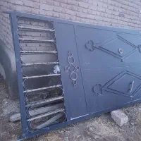 درب بزرگ و سنگین  حیاط یا گاراژ فلزی