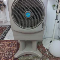 کولر آبی و پنکه رابو/تقریبا استفاده نشده/با جعبه