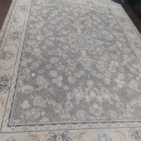 دو قطعه فرش ۱۲متری ۱۵۰۰شانه گل برجسته