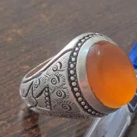 انگشتر فخر نگین پرتقالی|جواهرات|بجنورد, |دیوار