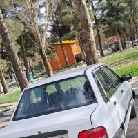 پراید 90 سفید رنگ دوگانه