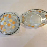 ظروف منزل پیرکس دوطرفه یخدان کیک خوری سینی