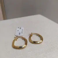 گوشواره حلقه ای طلای مینیمال رزگلد|جواهرات|مشهد, خواجه ربیع|دیوار