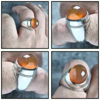 عقیق پرتقالی یمنی رکاب فیلی دست ساز|بدلیجات|تهران, آرارات|دیوار