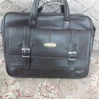 کیف دانشجویی چرمی قهوه ای