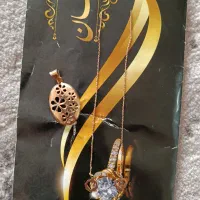 گوشواره و پلاک طلا