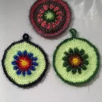 انواع اسکاجهای دستبافت آشپزخانه|لوازم نظافت|قوچان, |دیوار