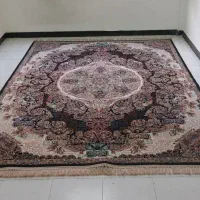 فرش حریرسورمه ای ۹متری،جفت