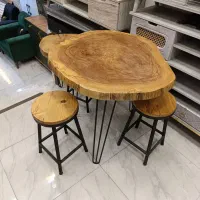میز نهارخوری روستیک / میز و صندلی /