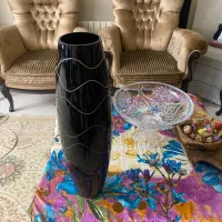 گلدان کنار سالنی مشکی