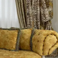 یک جفت دکور پرده در حد نو