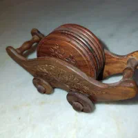 زیر لیوانی چوبی