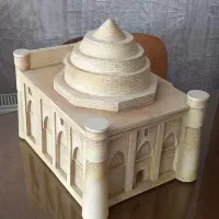 ماکت طرح چوب دست‌ساز از بنای تاریخی