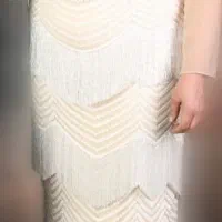 لباس مجلسی زنانه شیک ریشه زنجیری نگینی