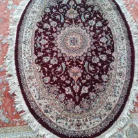 فرش ماشینی ۱*۱.۵ بیضی برند نگین جم مشهد