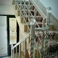 نرده پله استخری استیل نرده استیل