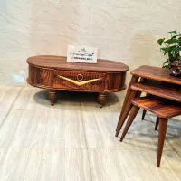 میز جلومبلی۴تکه طرح خطی عسلی جلو مبلی تمام وکیوم|مبلمان خانگی و میز عسلی|مشهد, خواجه ربیع|دیوار