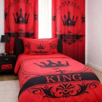 ست پرده و روتختی اتاق خواب kink