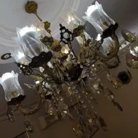 لوستر ۴ شاخه ۸ لامپ|لوستر و چراغ آویز|کرمانشاه, |دیوار