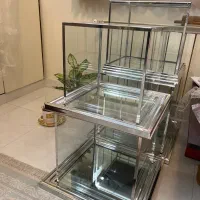 ۴ عدد باکس هدایا نقره ای کاملا نو و سالم