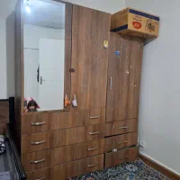 کمد لباس ام دی اف  با ۳ درب آینه دار نو و سالم
