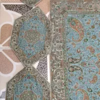 سه عدد والان پرده همراه با رومیزی ۵ تیکه بزرگ