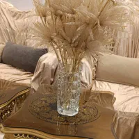 گلدان کریستال اصل فرانسه عتیقه با گل