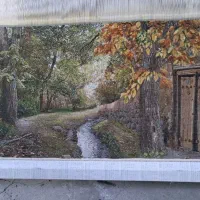 تابلو فرش های زیبا دستبافت تبریز چله ابریشم|تابلو فرش|ورامین, ورامین|دیوار