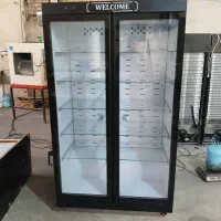 یخچال فریزر تکدرب ایستاده نوشابه ویترین کافه عرض۷۰