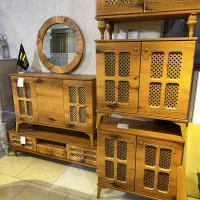 ست آینه کنسول پنجره ای زرکالا- مدل 4