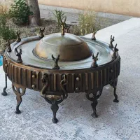 منقل برنجی عثمانی سنگین قطر پنجاه