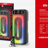 اسپیکرKTS  دو میکروفن بیسیم ۹۵ سانتی|سیستم صوتی خانگی|خمینی‌شهر, |دیوار