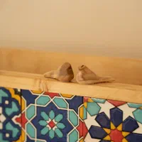 ست جدید گلدان و قاب آینه طرح نغمه