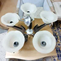 لوستر چوبی استیل