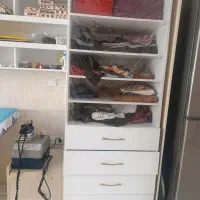 شلف و میز کار از جنس ام دی آف در حد نو بدون خط و|کتابخانه، شلف، قفسههای دیواری|تهران, تهرانسر مرکزی|دیوار