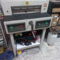 برش برقی گیوتین کاتر برقی کتاب کاغذ صحافی فلکه ای