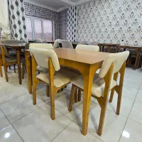 ناهار خوری آلما چوب اصیل طراحی روز..مجموعه زرکالا|میز و صندلی غذاخوری|یاسوج, |دیوار