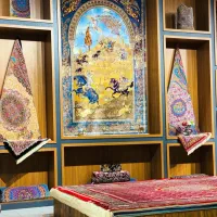 فرش وینتیج افشان دودی طلایی ۵۵۰۰