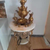 سماور ومیز برنزی همرا ه باوسایل
